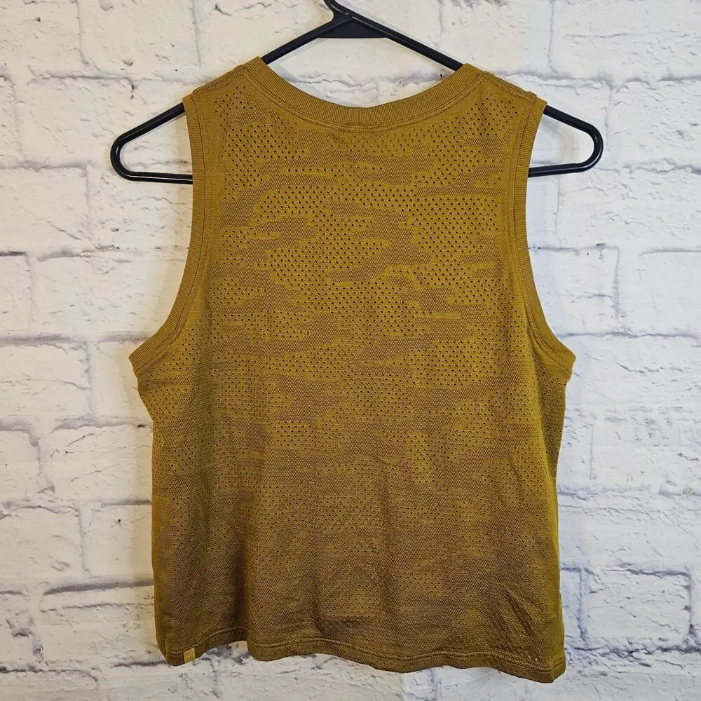 Lululemon Women Brown Train to Be Tank Perforated Sleeveless Top 4